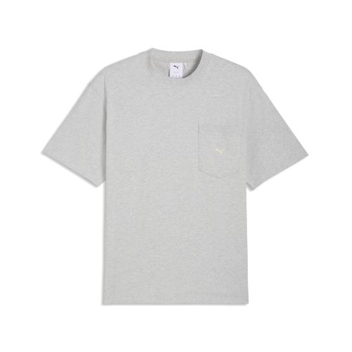 Select Essentials Pocket T-Shirt Men in Gray | Size Large - PUMA - Modalova