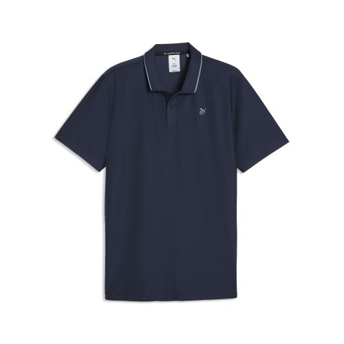X REIGNING CHAMP Jacquard Golf Polo Men in Blue | Size Large - PUMA - Modalova
