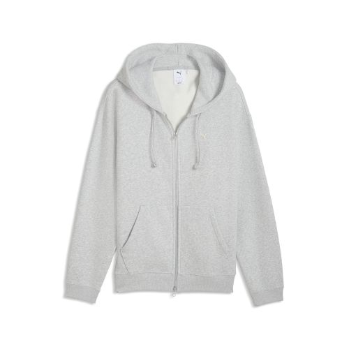 Select Essentials Full-Zip Hoodie Men in Gray | Size Large - PUMA - Modalova