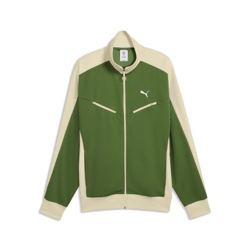 T7 Relaxed Retro Track Jacket Men in Green | Size Large - PUMA - Modalova