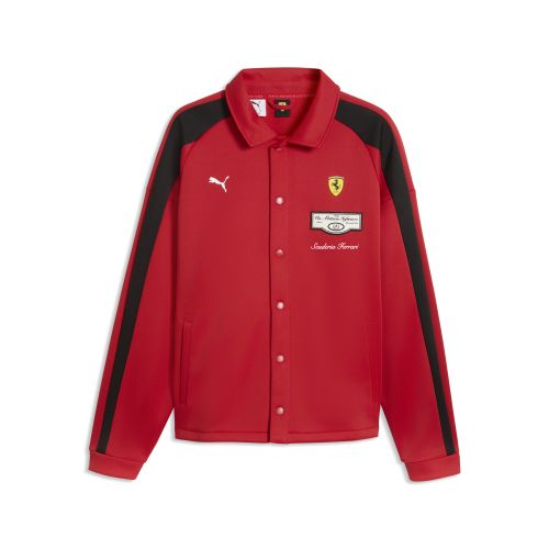 Ferrari T7 Track Jacket Men in Red | Size Large - PUMA - Modalova