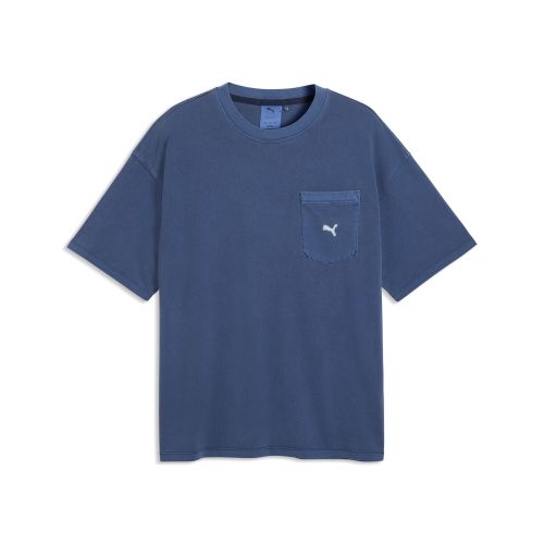 Select Essentials Wash T-Shirt Oversized Men in Blue | Size Large - PUMA - Modalova