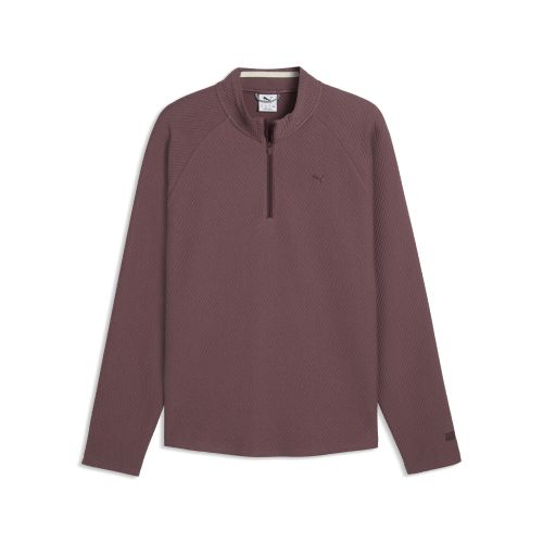 Boulder 2.0 Quarter-Zip Golf Jacket Men in Brown | Size Large - PUMA - Modalova