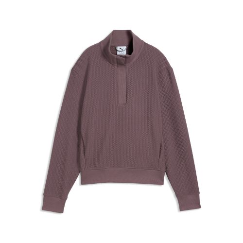 Boulder Half-Zip Golf Jacket Women in Brown | Size Large - PUMA - Modalova