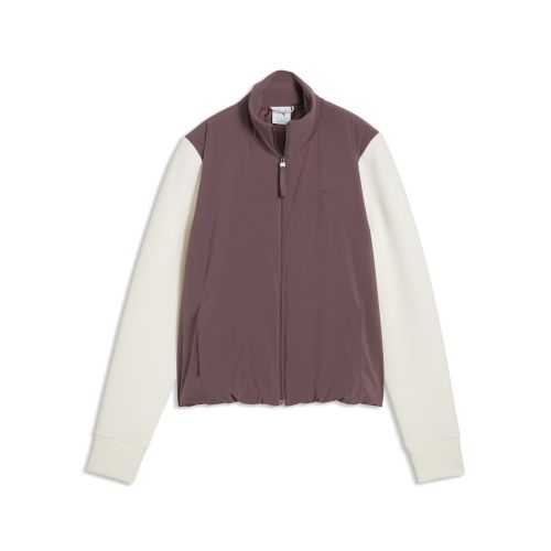 CLOUDSPUN Fleece Hybrid Golf Jacket Women in Brown | Size Large - PUMA - Modalova