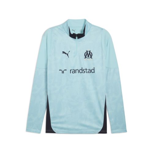 Camiseta de training de cuello con cremallera Olympique de Marseille para hombre, Sport, Safe Lake/New Navy, S - PUMA - Modalova
