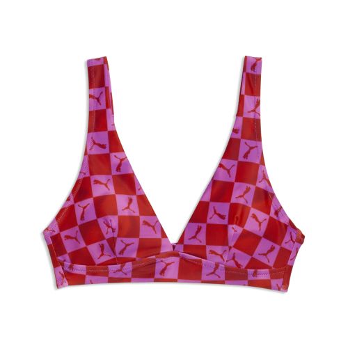 Swim Printed Bikini Top Women in | Size Large - PUMA - Modalova