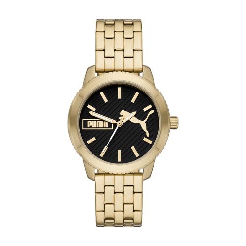 Reloj Ultrafresh de acero inoxidable dorado con tres manecillas - PUMA - Modalova