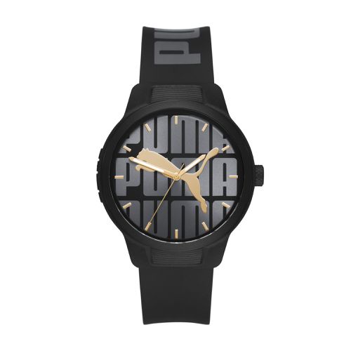 Reloj PUMA Reset V2 de tres manecillas de poliuretano negro - Licence - Modalova