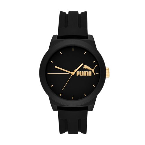 Reloj PUMA 5 de tres manecillas de silicona negra - Licence - Modalova