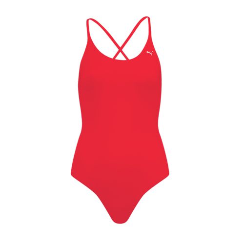 Bañador con cuello en V y espalda cruzada de mujer de Swim - PUMA - Modalova