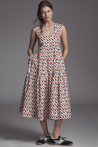 Robe babydoll étagée à encolure carrée taille: XS - By Anthropologie - Modalova