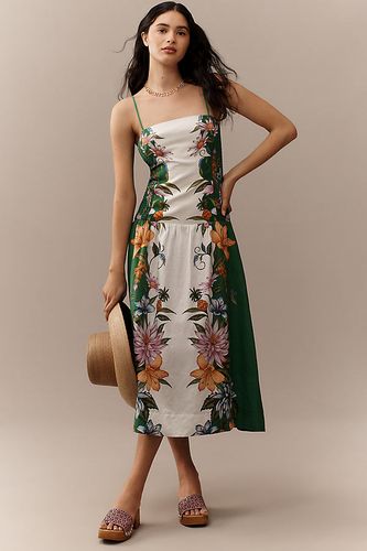 Robe mi-longue sans manches en lin Sweet Bloom Dreamscape taille: XL chez Anthropologie - Farm Rio - Modalova