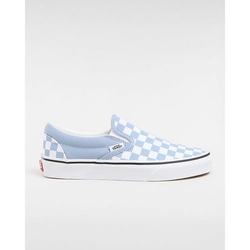 Zapatillas Sin Cordones Classic Checkerboard (color Theory Checkerboard Dusty Blue) Unisex , Talla 35 - Vans - Modalova