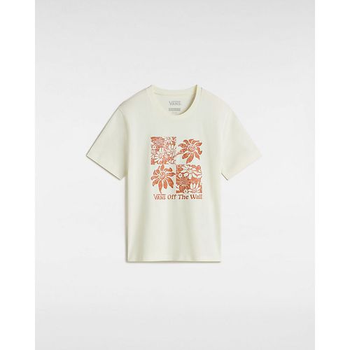 Camiseta De Cuello Redondo De Niñas Tropic Check (8-14 Años) (marshmallow) Girls , Talla L - Vans - Modalova