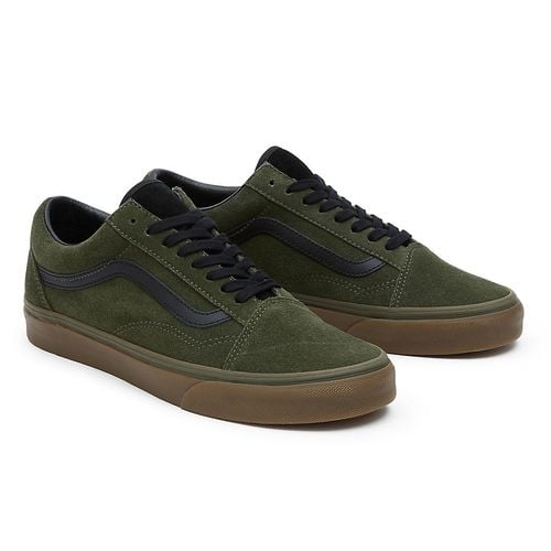 Olive green best sale vans womens