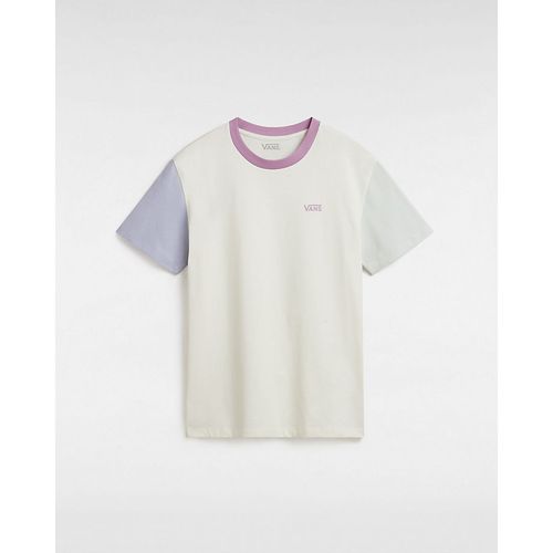 Camiseta De Corte Boyfriend Colorblock (marshmallow-cosmic Sky) Mujer , Talla M - Vans - Modalova