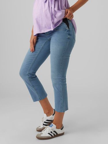 Flared Fit Low Waist Jeans - MAMA.LICIOUS - Modalova