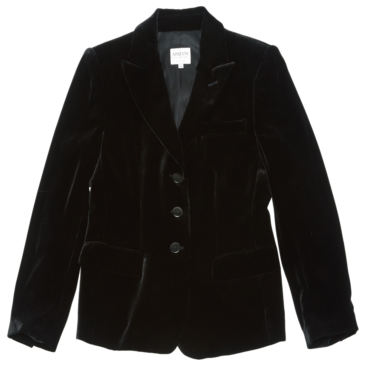Velvet suit jacket - Armani Collezioni - Modalova