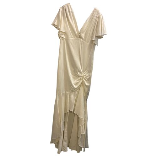 Silk mid-length dress - Caroline Constas - Modalova