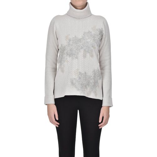 Pullover in maglia lavorata con pizzo - D.Exterior - Modalova