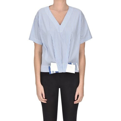 Blusa in cotone a righe - Shi.RT Milano - Modalova