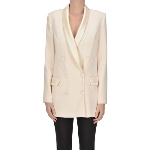 Blazer doppiopetto stile smoking - Elisabetta Franchi - Modalova