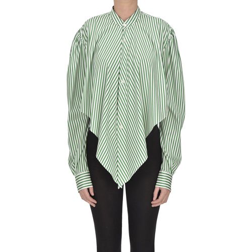 Camicia cropped a righe - Tanaka - Modalova