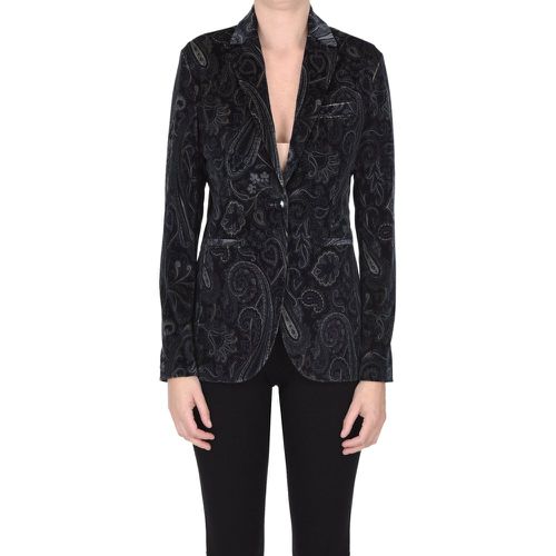 Blazer in velluto stampa paisley - Circolo 1901 - Modalova