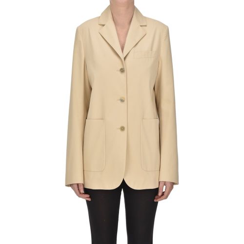 Blazer oversize in cotone - Semicouture - Modalova