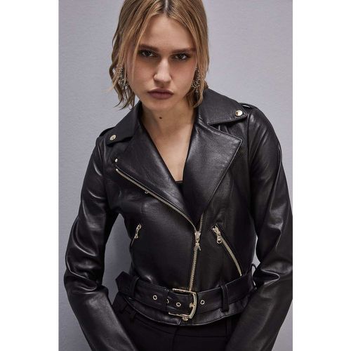 Lederjacke im Bikerstil - PATRIZIA PEPE - Modalova