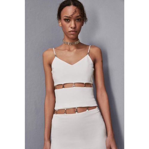 Top slim fit con cut out - PATRIZIA PEPE - Modalova