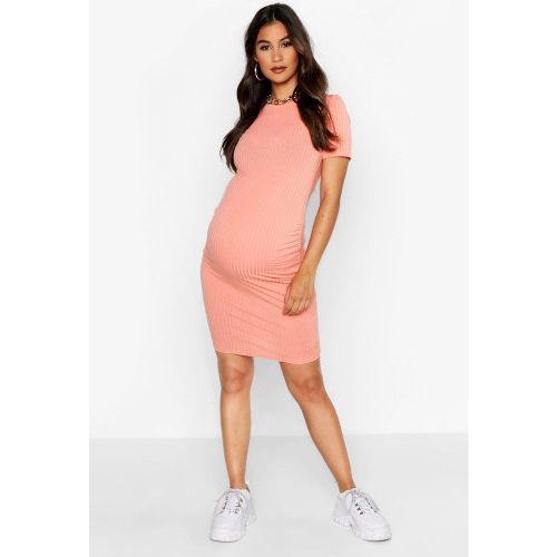 Vestido Premamá Reciclado Básico De Canalé Ceñido - boohoo - Modalova
