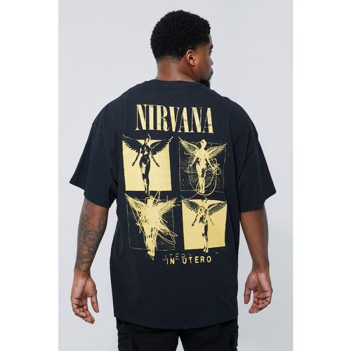 T-shirt Plus Size ufficiale Nirvana - boohoo - Modalova