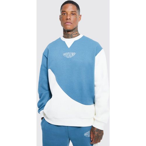 Sudadera Oversize Con Panel Official - boohoo - Modalova