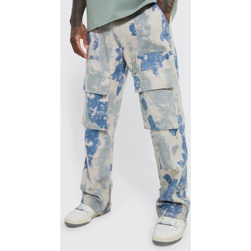 Pantalón Cargo Holgado De Camuflaje Con Bajo Plegado - boohoo - Modalova