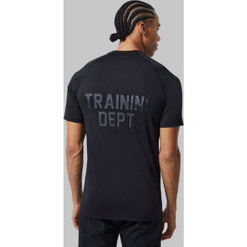 T-shirt attillata Tall Man Active Training Dept - boohoo - Modalova