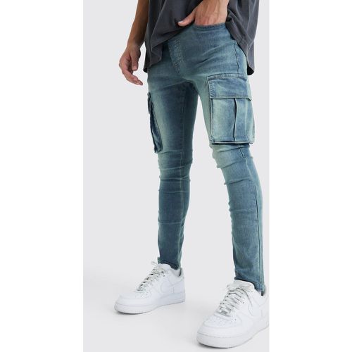 Jeans Cargo Super Skinny Fit - boohoo - Modalova