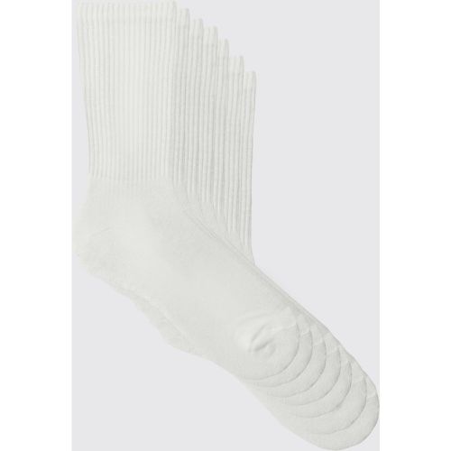 Pack Plain Sport Socks, Bianco - boohoo - Modalova
