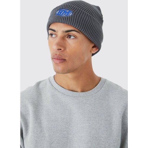 Berretto Beanie Man con trama a nido d'ape - boohoo - Modalova