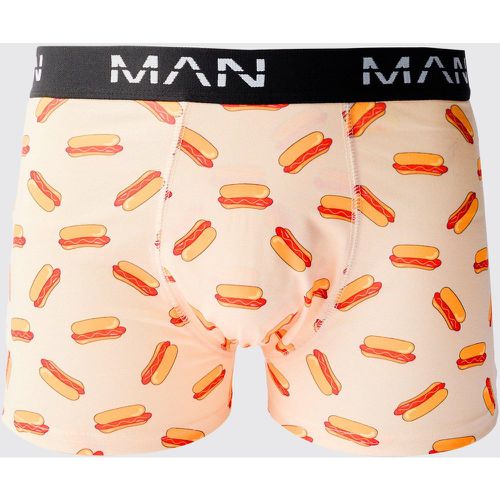 Boxer con stampa Man Hot Dog, Multi - boohoo - Modalova