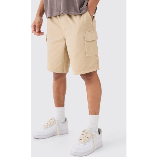 Pantaloncini Cargo rilassati, Beige - boohoo - Modalova