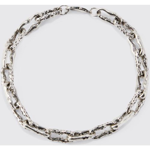 Bracciale a catena spessa, Grigio - boohoo - Modalova