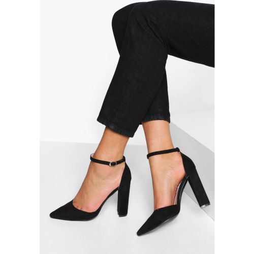 Zapatos De Salón De 2 Partes Con Tacón Grueso - boohoo - Modalova