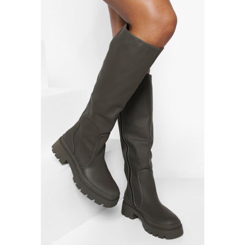 Botas De Caña Alta De Goma, Verde - boohoo - Modalova