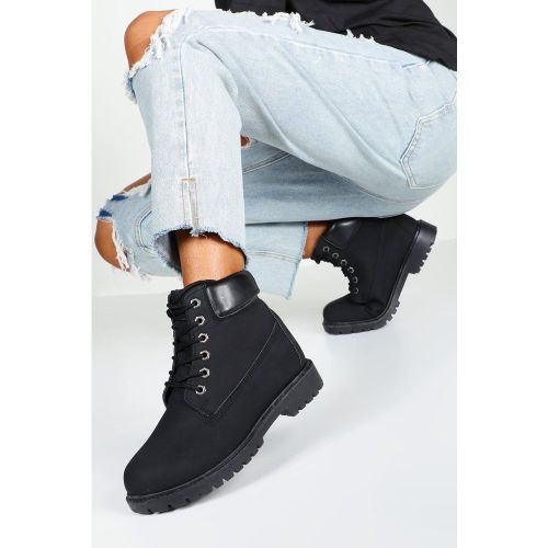 Botas Militares De Holgura Ancha Gruesas - boohoo - Modalova