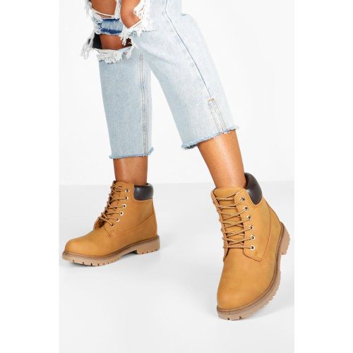 Botas Militares De Holgura Ancha Gruesas - boohoo - Modalova