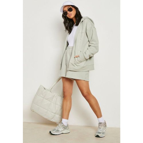 Sudadera Oversize Con Capucha, Cremallera Y Algodón Ecológico - boohoo - Modalova