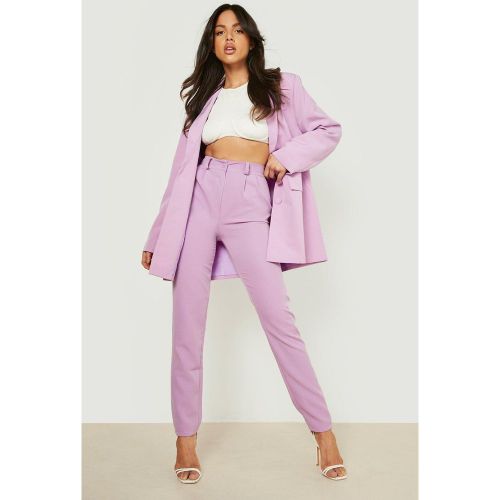 Pantalón De Traje Entallado De Tiro Alto Ajustado - boohoo - Modalova