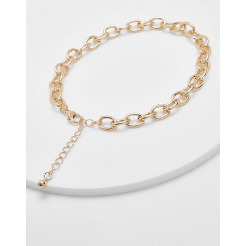 Tobillera Sencilla De Cadena - boohoo - Modalova